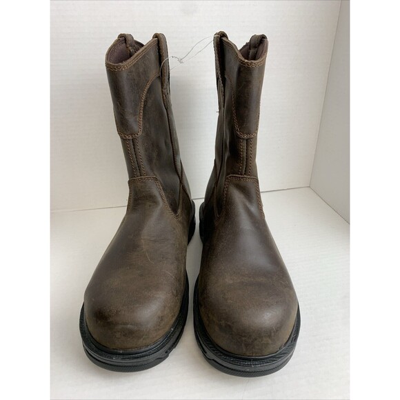 HERMAN SURVIVORS - SIZE: 7.5 - Plower Waterproof Steel-Toe Pull-On Work Boots - Picture 3 of 10